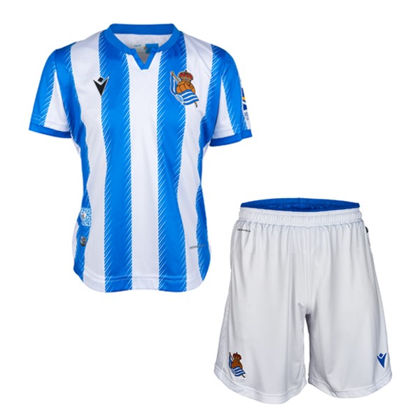 Camiseta Real Sociedad 1ª Niños 2019/20 Blanco Azul